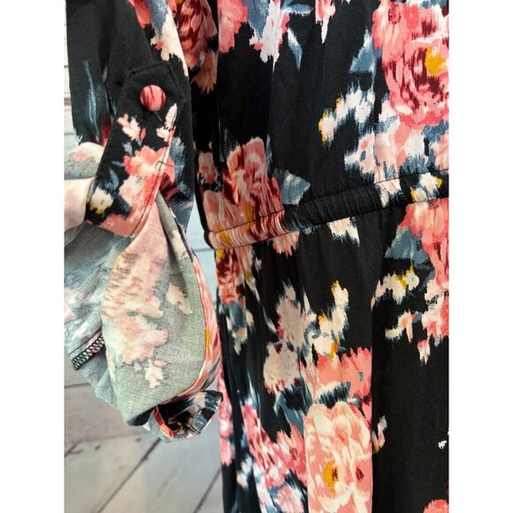 Torrid‎ Mini Challis Floral Print High Low Plus Size 1X Shirt Dress 16749679 - Picture 10 of 13